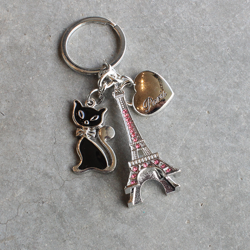 マルシェ ドゥ パリ】エッフェル塔キーホルダー (ネコ) | NORTH FARM