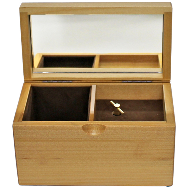 木製BOXオルゴール 大【ナチュラル】