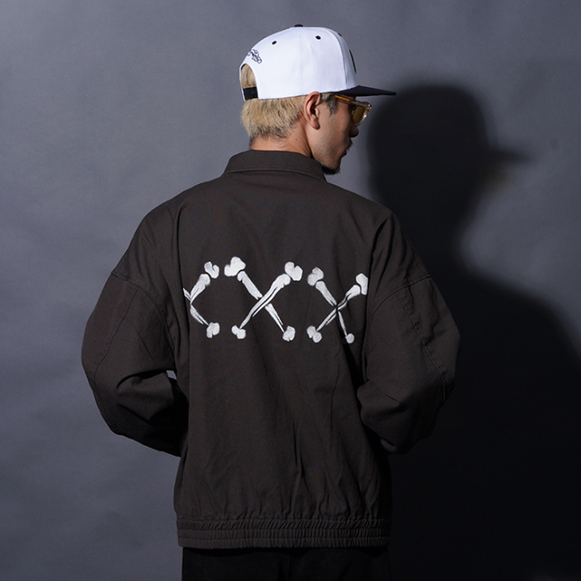 GSV5304 /「XXX - JACKET / BLACK」コットンダックジップジャケット