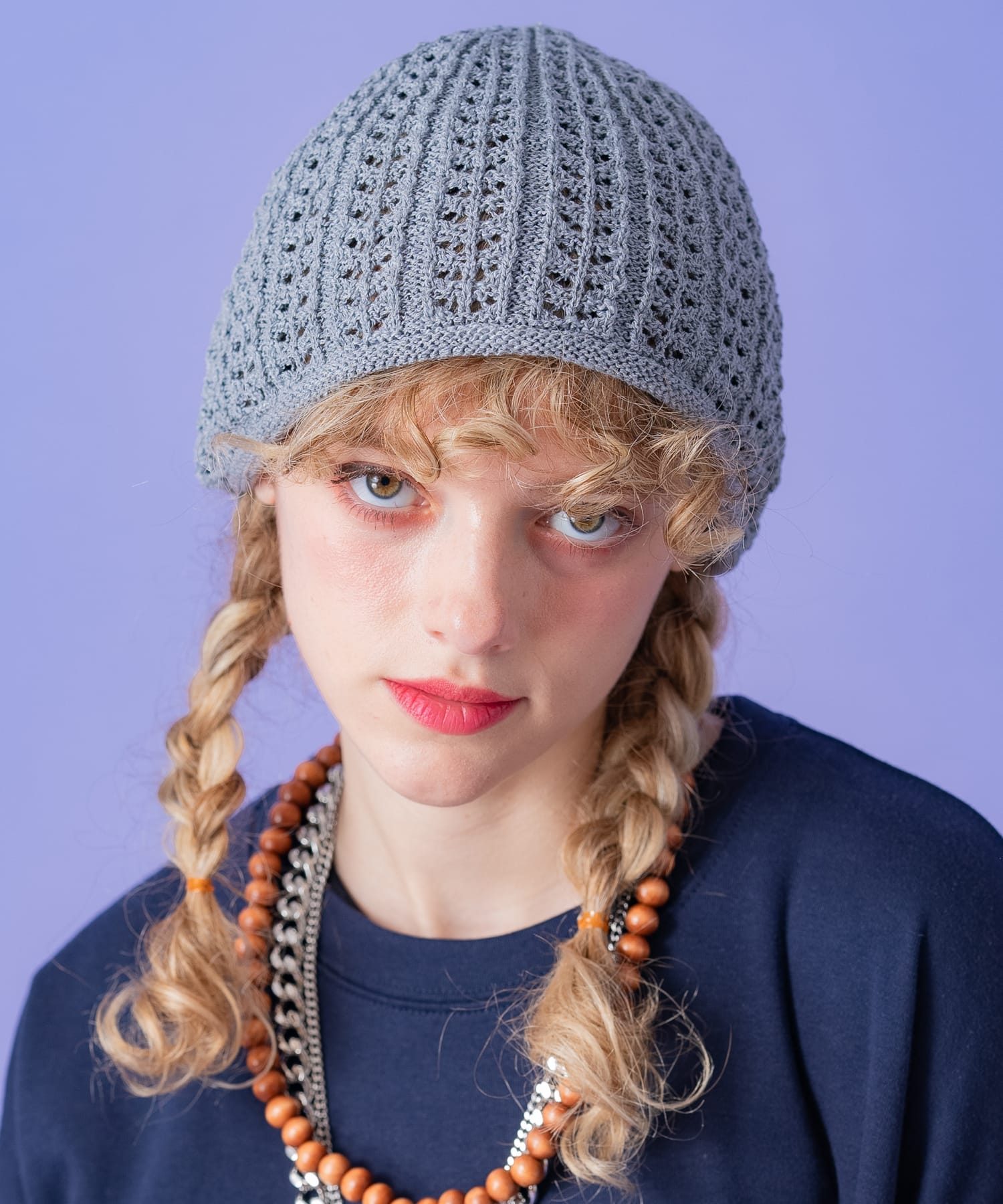 ローゲージメッシュサマーニットハット / メンズ レディース ユニ