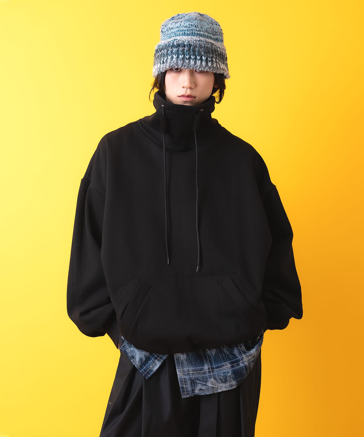 ボリュームネックオーバーサイズスウェットプルオーバー / スエット