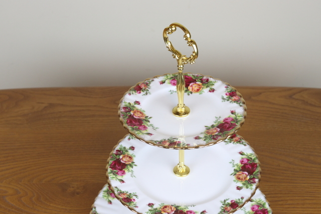 ロイヤルアルバート ROYAL ALBERT オールドカントリーローズ 3段ケーキ