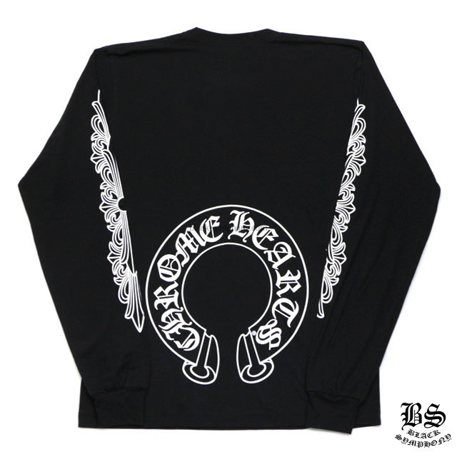 クロムハーツロングTシャツホースシューブラック|クロムハーツ通販専門