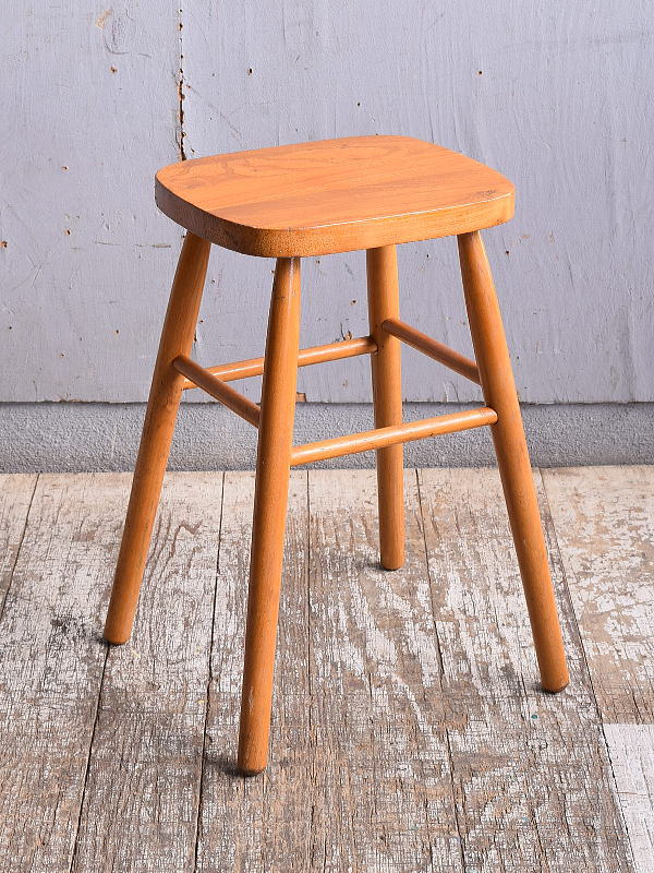 イギリス アンティーク家具 木製 スツール 椅子 11546