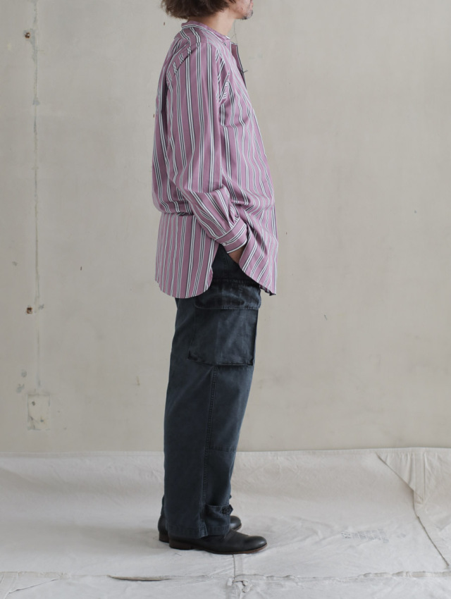 OUTIL ウティ｜pantalon blesle（charcoal gray）フレンチワーク綿麻