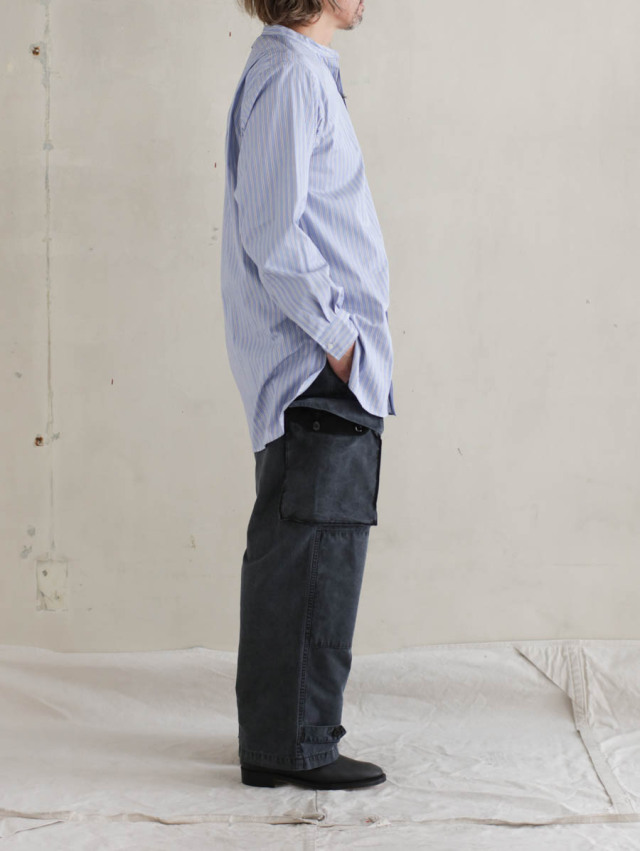 OUTIL ウティ｜pantalon blesle（charcoal gray）フレンチワーク綿麻