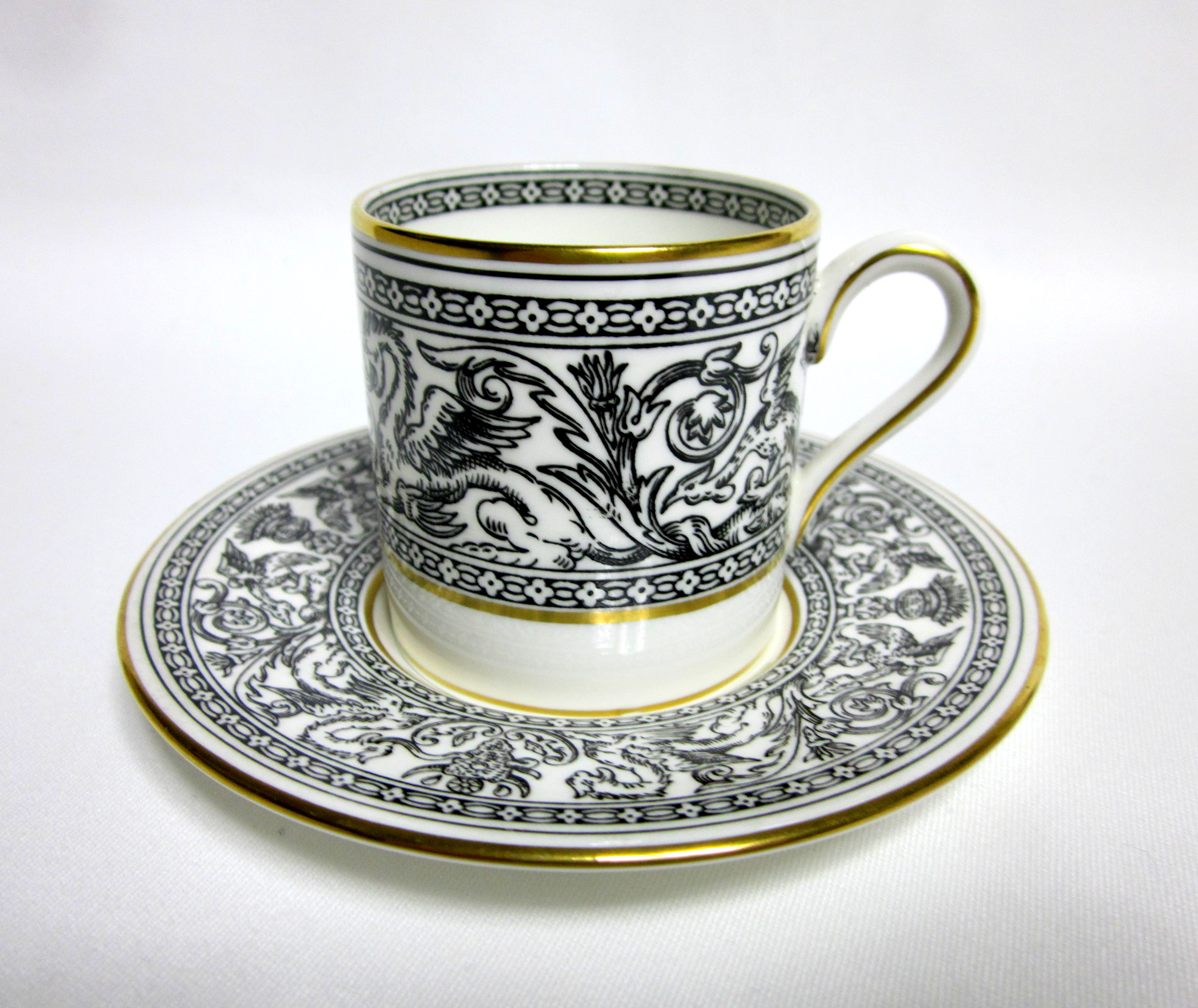ウェッジウッド（Wedgwood）フロレンティーン ブラック デミタスカップ