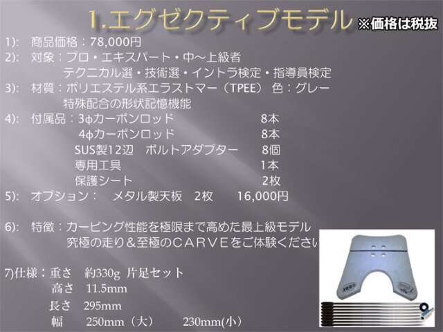 T-PLATE スノーボード EXCUTIVE MODEL SET エグゼクティブモデルセット