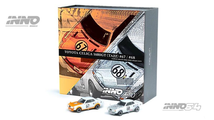 INNO Models(イノモデル) 1/64 Toyota セリカ 1600GT (TA22) #67 & #68