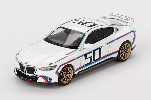 MINI GT 1/64 (ダイキャスト製) BMW 3.0 CSL ホワイト(左ハンドル)