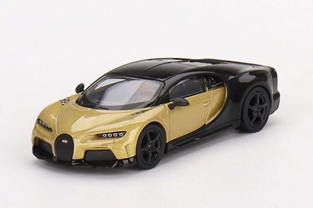 MINI GT 1/64 ブガッティ シロン スーパースポーツ ゴールド(左