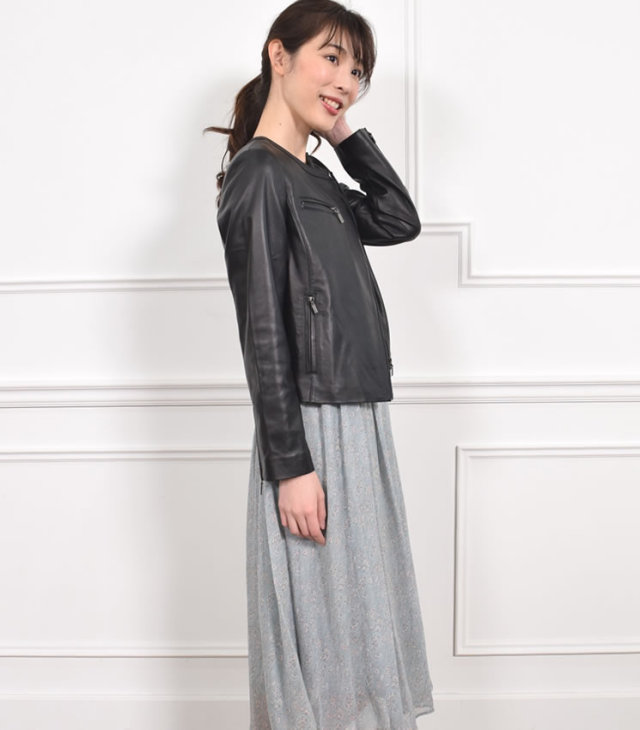 20%OFF 会員価格適用外】[Merfirge] 本革 ラムレザー ライダース