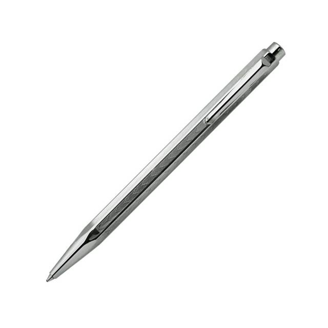 カランダッシュ（CARAN d'ACHE） ボールペンEcridor Chevron Silver