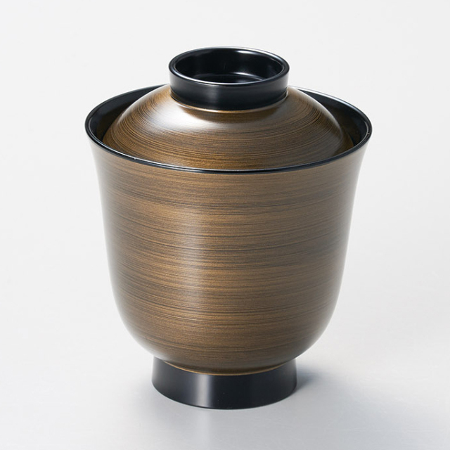 小吸椀 松葉 黒 5客セット 漆塗り・木製 (製造中止) 漆器の井助