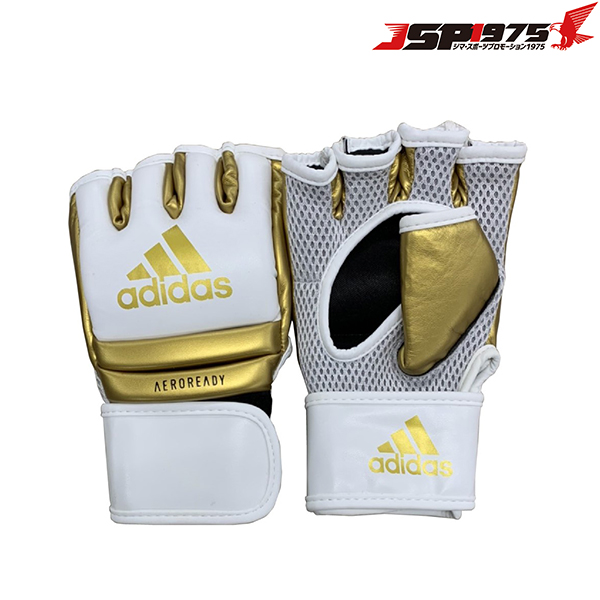 アディダス adidas スピードファイトグローブ ホワイト×ゴールド