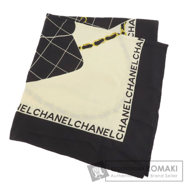 CHANEL シャネル マトラッセ バッグモチーフ スカーフ シルク