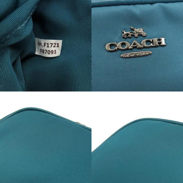 COACH コーチ F87093 ロゴ金具 ショルダーバッグ ナイロン素材