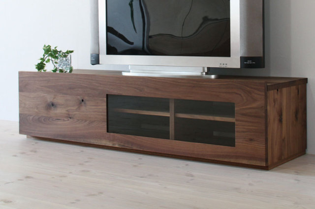 天然木、無垢材使用テレビボード 彩美／SAIBI-W1500（ウォールナット