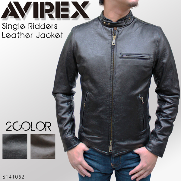 AVIREX(アヴィレックス) シングルライダース レザージャケット Single