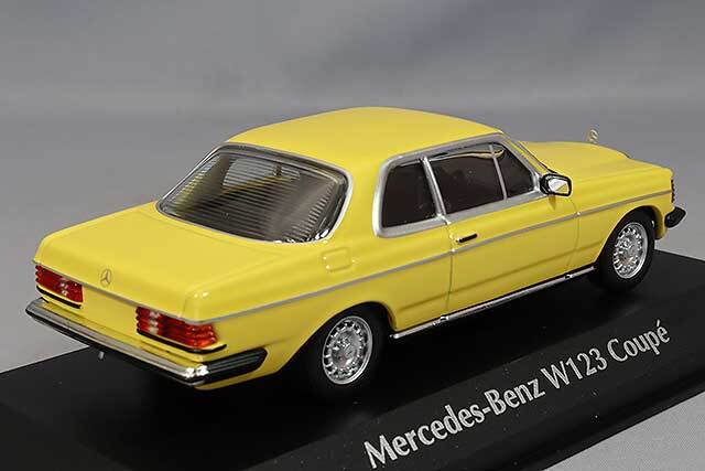 マキシチャンプス 1/43 メルセデスベンツ (W123) 230CE 1976 イエロー