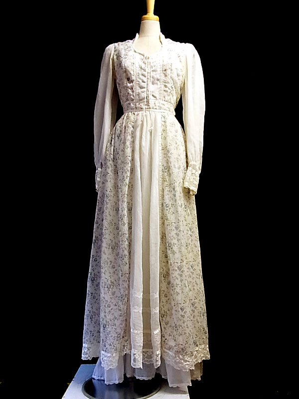 送料無料】アメリカ製 GUNNE SAX レース仕立て ふんわり 花柄