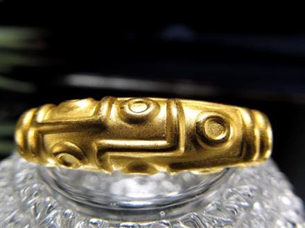 ◇贅沢の極み◇黄金の輝き！ゴールデン天珠◇高純度金製！足金999【金