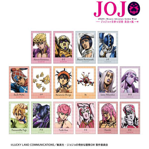 ジョジョの奇妙な冒険 黄金の風トレーディングインスタントカメラ風