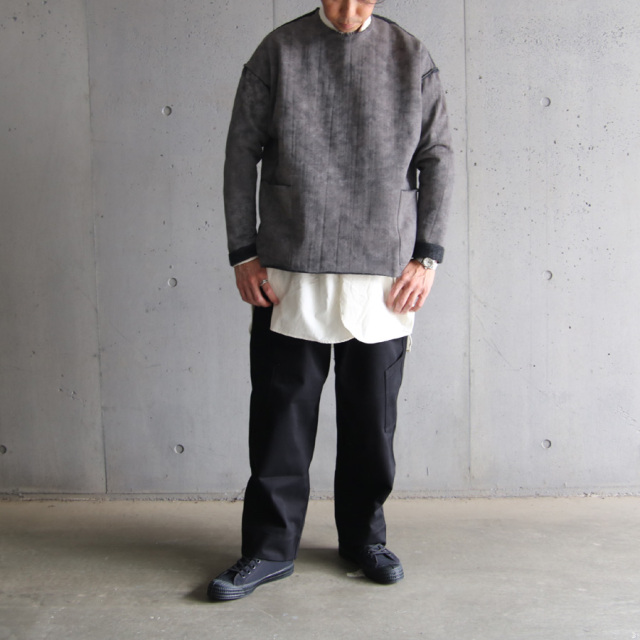KLASICA (クラシカ) [ASLEEP] GRAINY PRINT BACK SIDE FLEECE SIDE