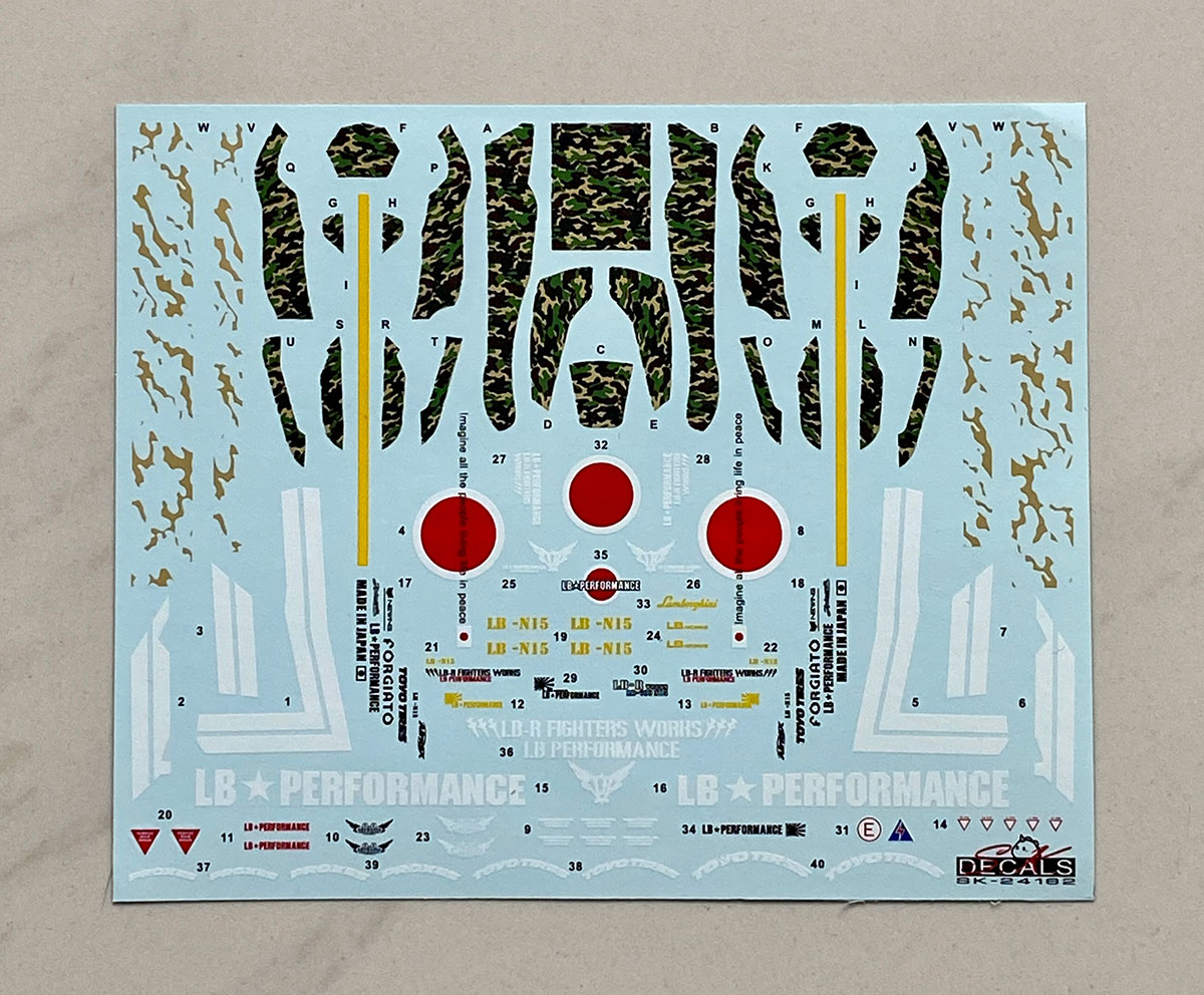SK Decal 1/24 LB-WORKS ランボルギーニ アヴェンタドール Ver.1 Zero