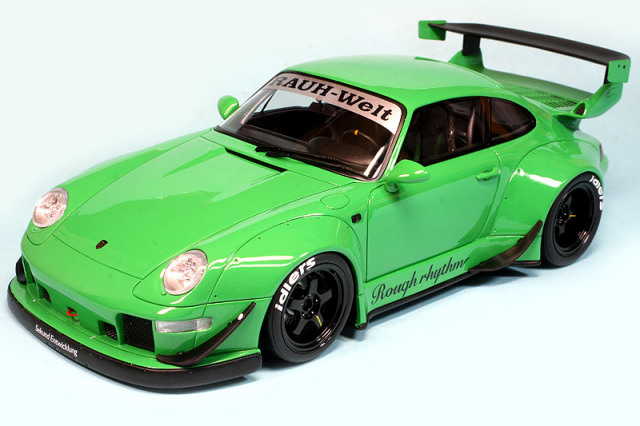 特価】京商 RWB ポルシェ 993 1/18 2000台限定 グリーン 希少】京商
