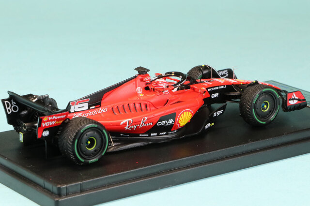 ルックスマート 1/43 フェラーリ SF-23 モナコGP 023 6th C.ルクレール