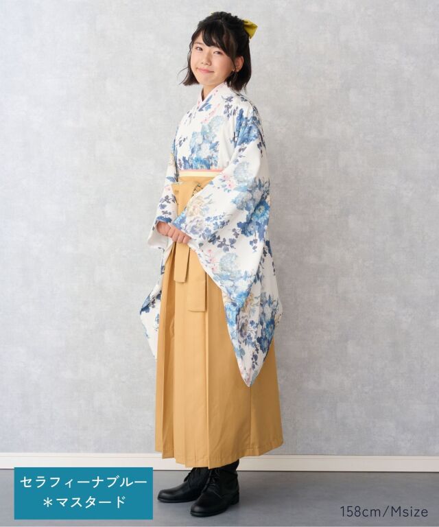 小学生 卒業式袴 半襦袢付き 袴セット 着付け不要 小学生袴 卒業袴