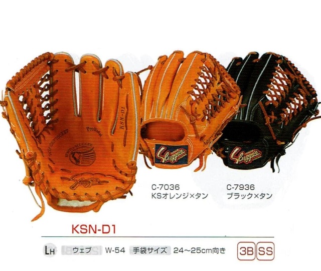 久保田スラッガー 軟式サード・ショート用【ソフト兼用】 KSN-24PS 湯