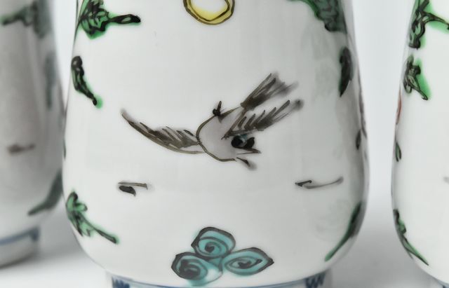 正木春蔵 色絵染附 草花文マグカップ ｜ 暮らしのうつわ花田 和食器 通販