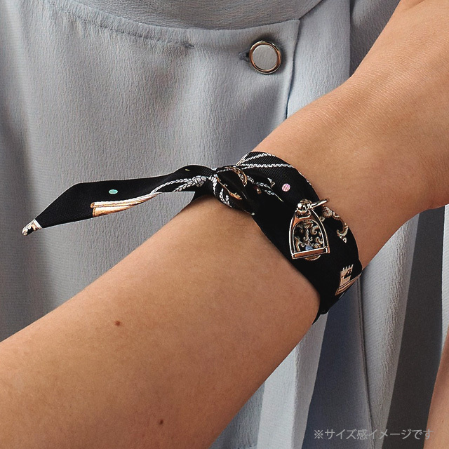2022年春夏 HERMES エルメス スカーフ ツイリードール レクレアポア 黒