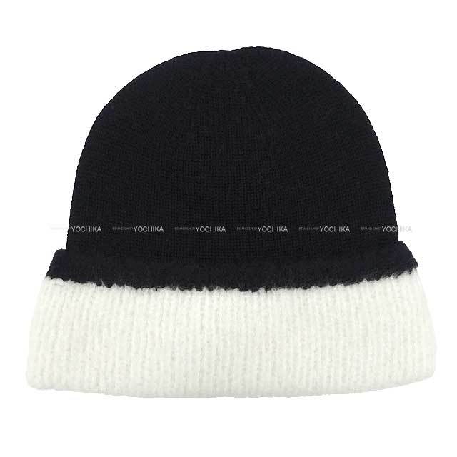 CHANEL シャネル ニットキャップ ココマーク ワッペン付 黒 (ブラック
