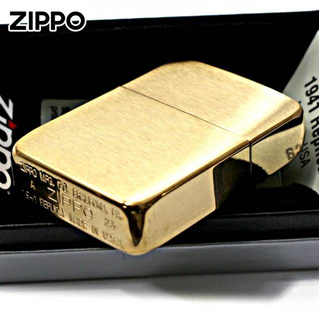 Zippo ジッポー Brushed Brass 1941レプリカ ブラッシュドブラス No