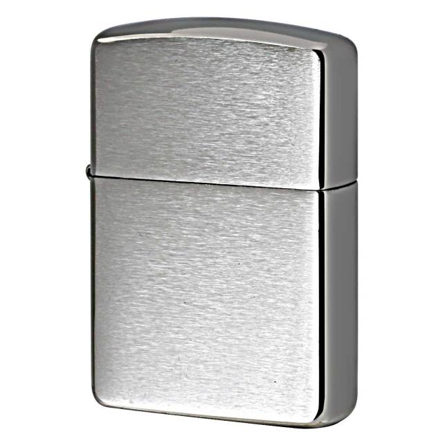 Zippo ジッポー 無地 シルバー つや消し ブラッシュドクローム Brushed