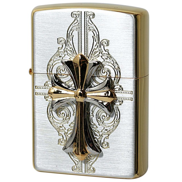 Zippo ジッポー クロス 十字架 Cross クロスコンビメタル サテン