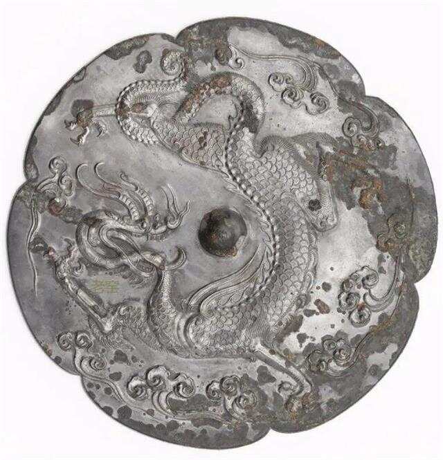 古鏡 青銅鏡 鳳凰龍麒麟鳥 中国古玩 中国美術 唐物 擺件