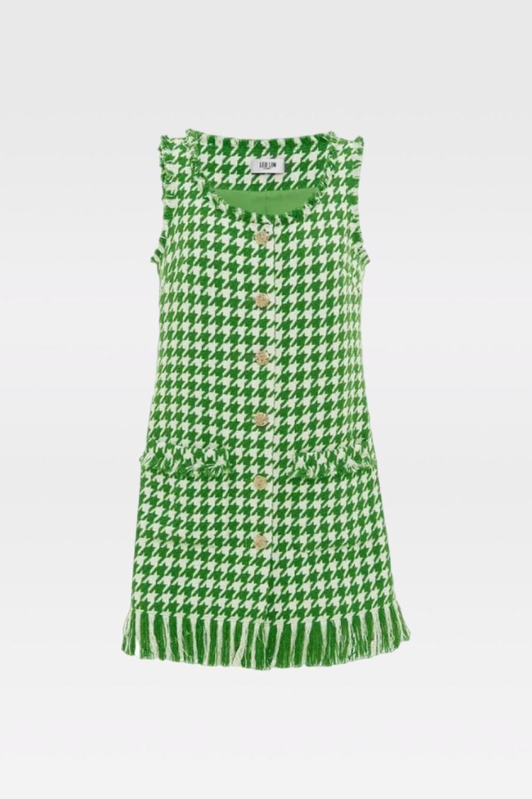 ワンピース the toe Leopold Tweed Dress S Leopold Tweed Dress – THE TOÉ