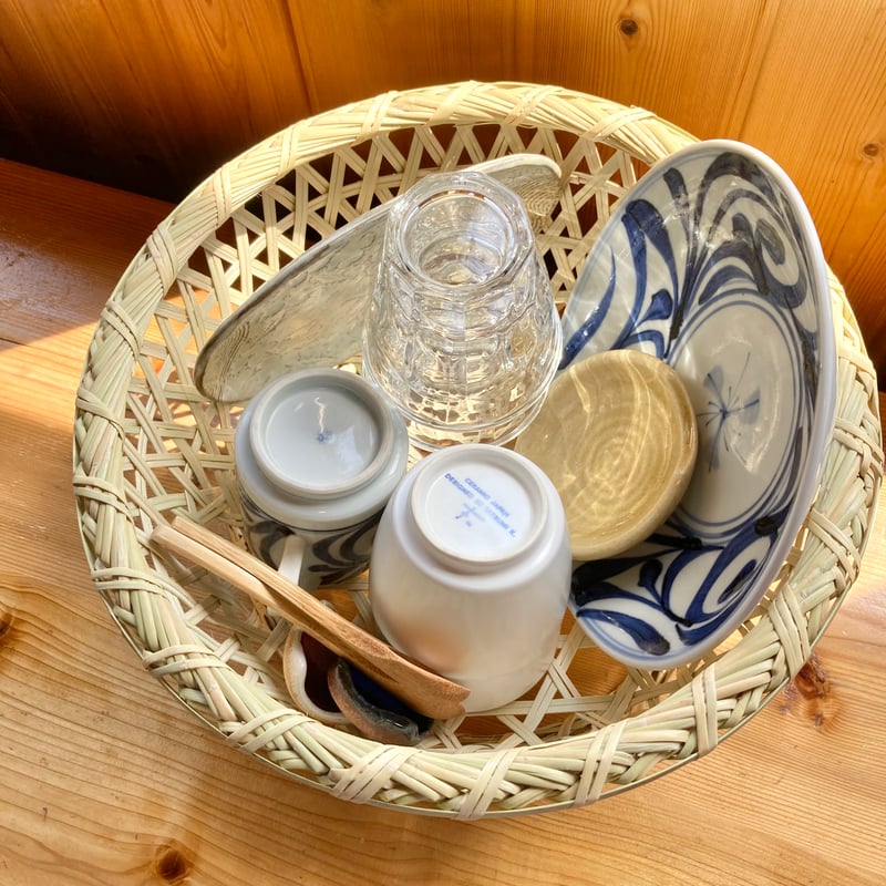 スズ竹 すず竹 ごかご 椀かご(小）／岩手県一戸 鳥越竹細工