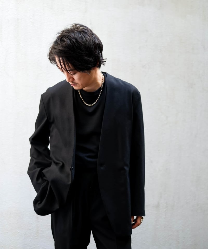 MBハイエンド尾州ウール クラシックノーカラージャケット | MB -there