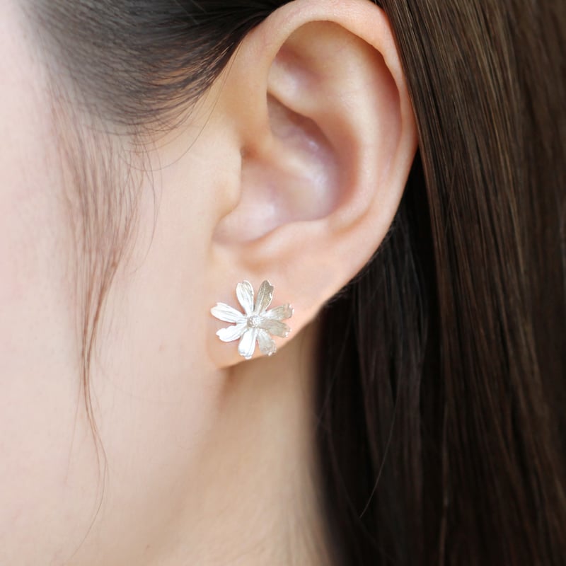 コスモスのピアス / cosmos earrings | atelier mozu