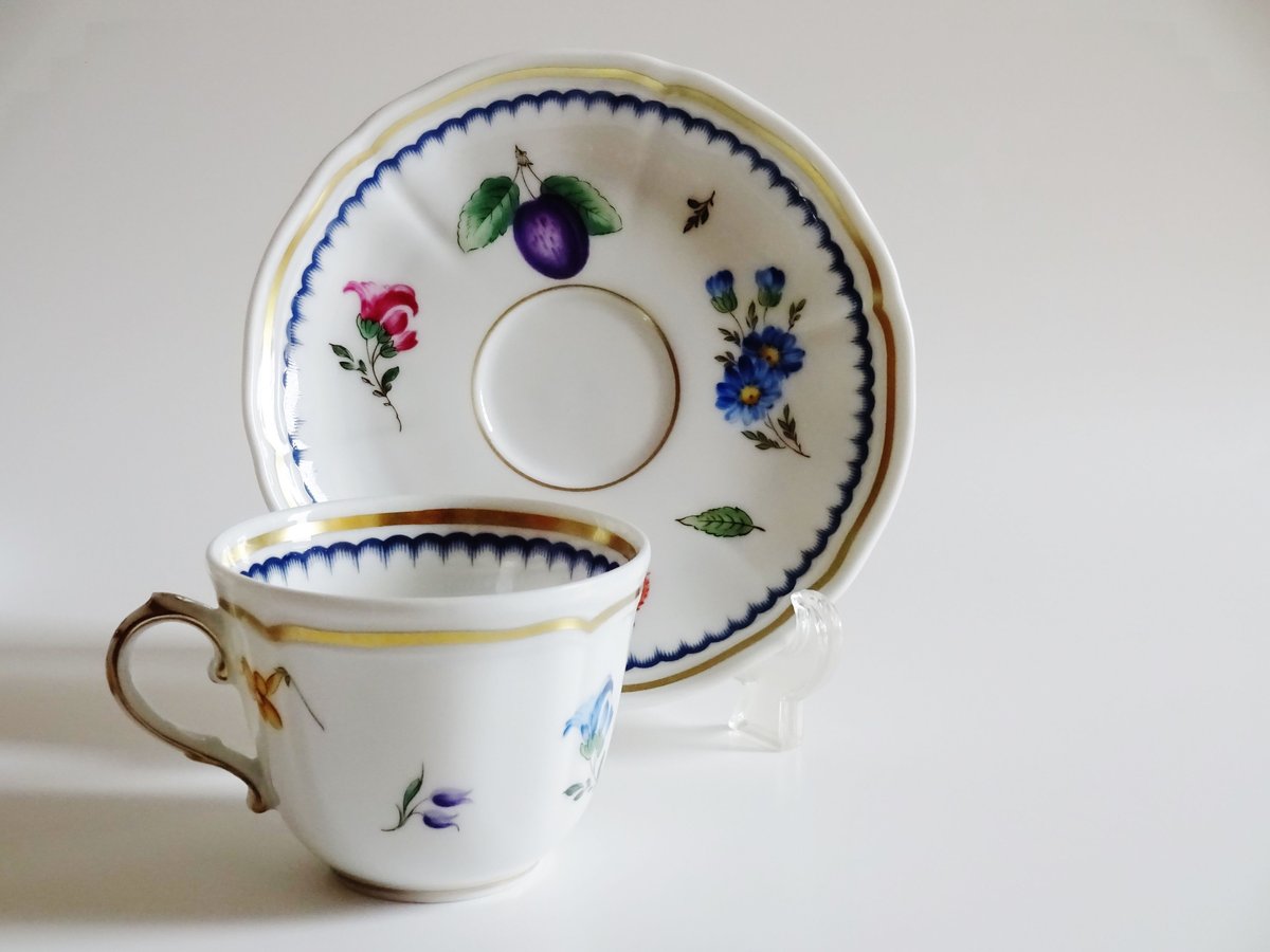 リチャードジノリ イタリアンフルーツ コーヒーカップ＆ソーサー