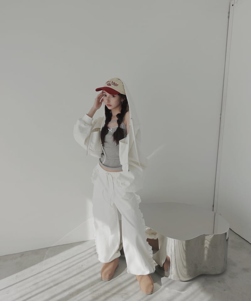 フリルスウェットパンツ /Frill Sweat Pants | FICTION TOKYO