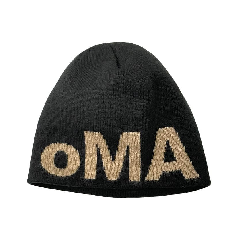 oMA /Skull Logo Mohair Beanie (Black) | BINGOST