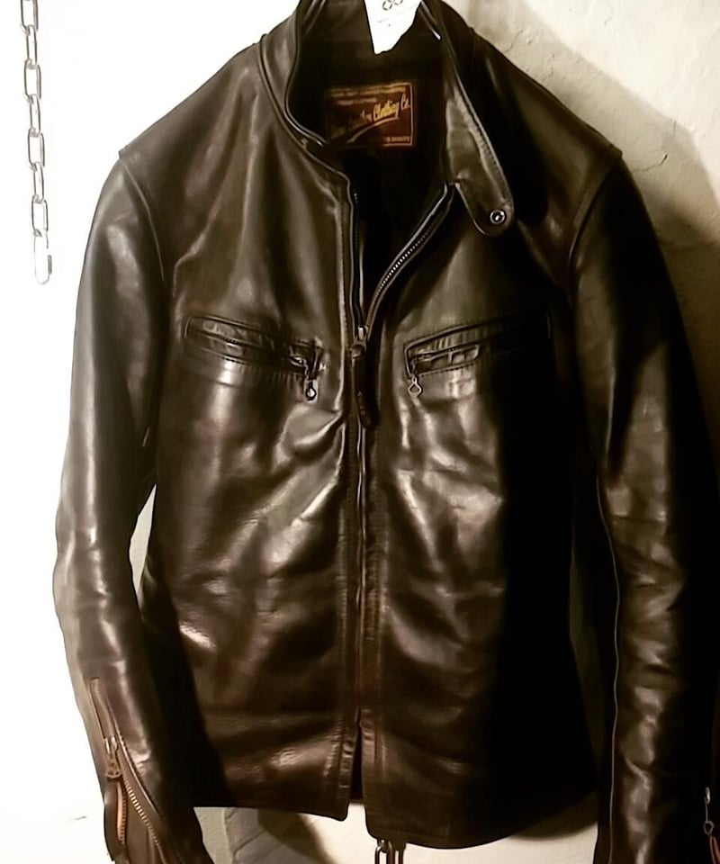 超目玉極上茶芯タイトフィットシングルライダース》Aero Leather