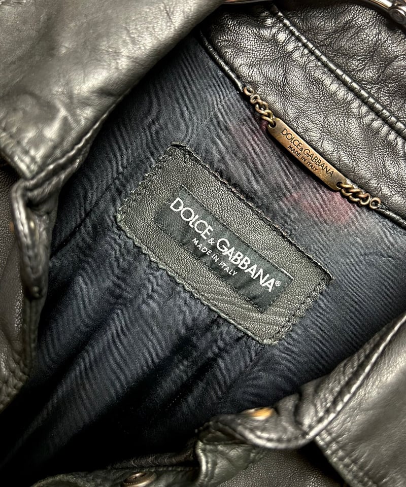 希少オールドITALY製D&G〉90年代後期モデルDOLCE & GABBANA LAMBL