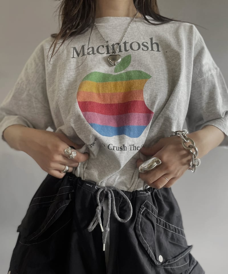 USED 】Made in USA 90's Macintosh Apple T-Shirt